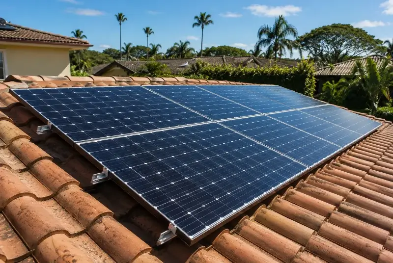 Installation de panneaux solaires à Menglon